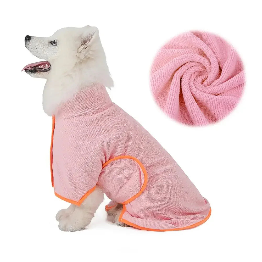 Microfiber Pet Dog Bath Robe Quick Dry - MyPetDollar.com