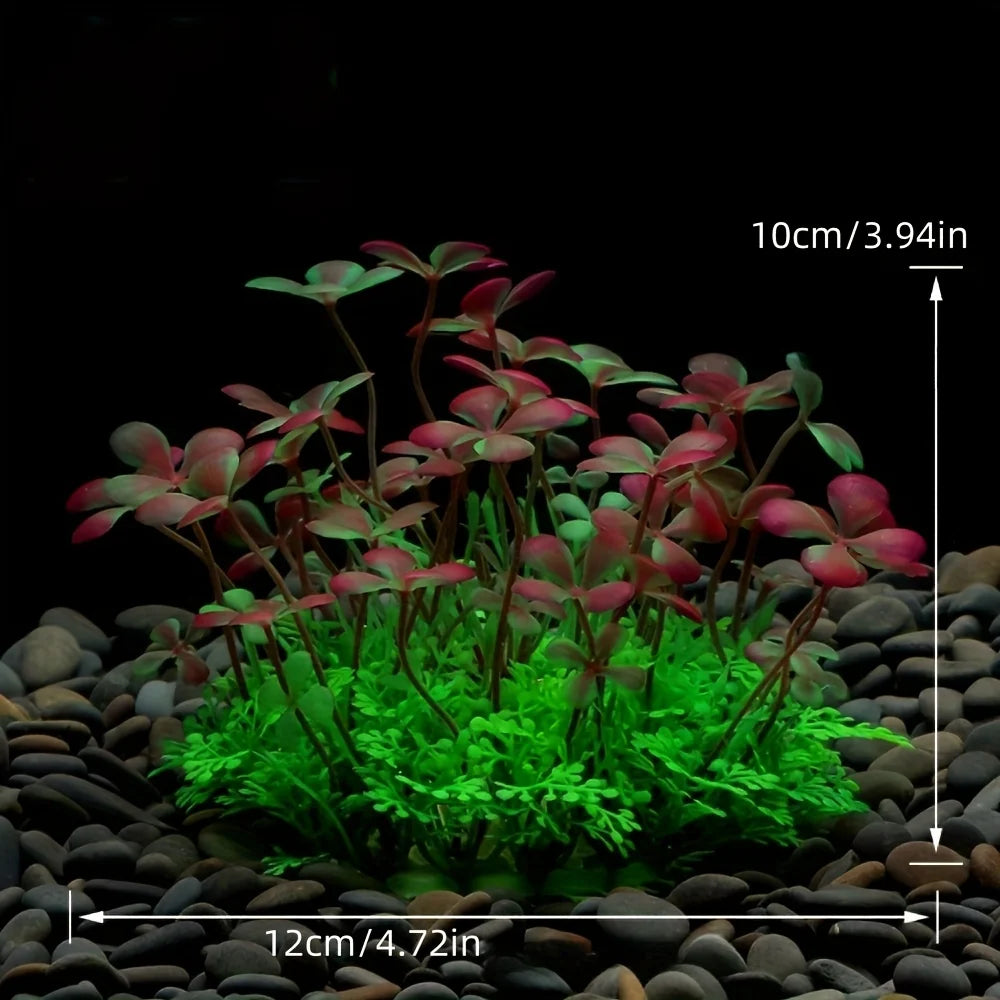 Aquarium Fish Tank Decoration Artificial Plastic Plants – 6 Colors