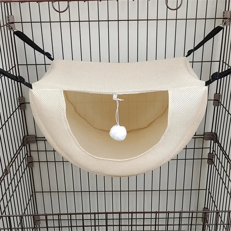 Cat Hammock Pet Cage Hanging Bed Breathable - MyPetDollar.com