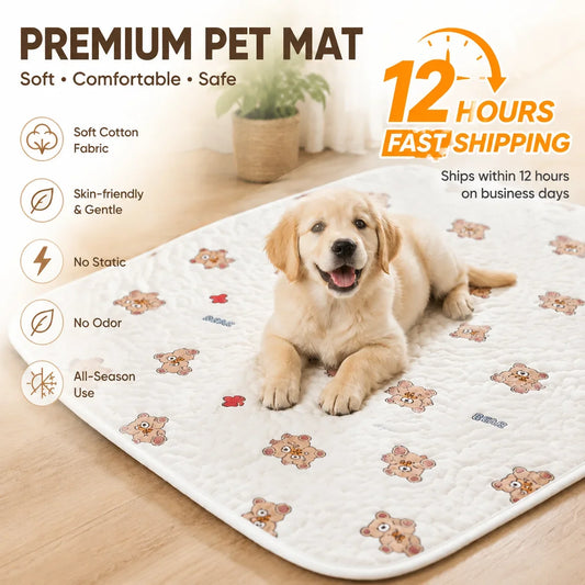 Soft Cotton Pet Mat Washable Dog Cat Bed Pad - MyPetDollar.com