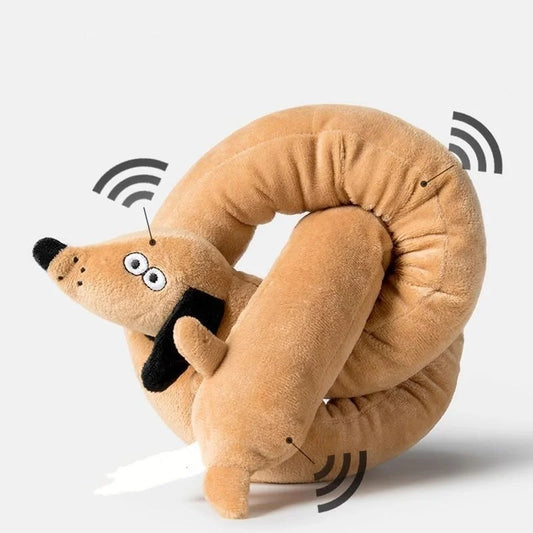 Sausage Dog Plush Toy Squeaky Dachshund - MyPetDollar.com
