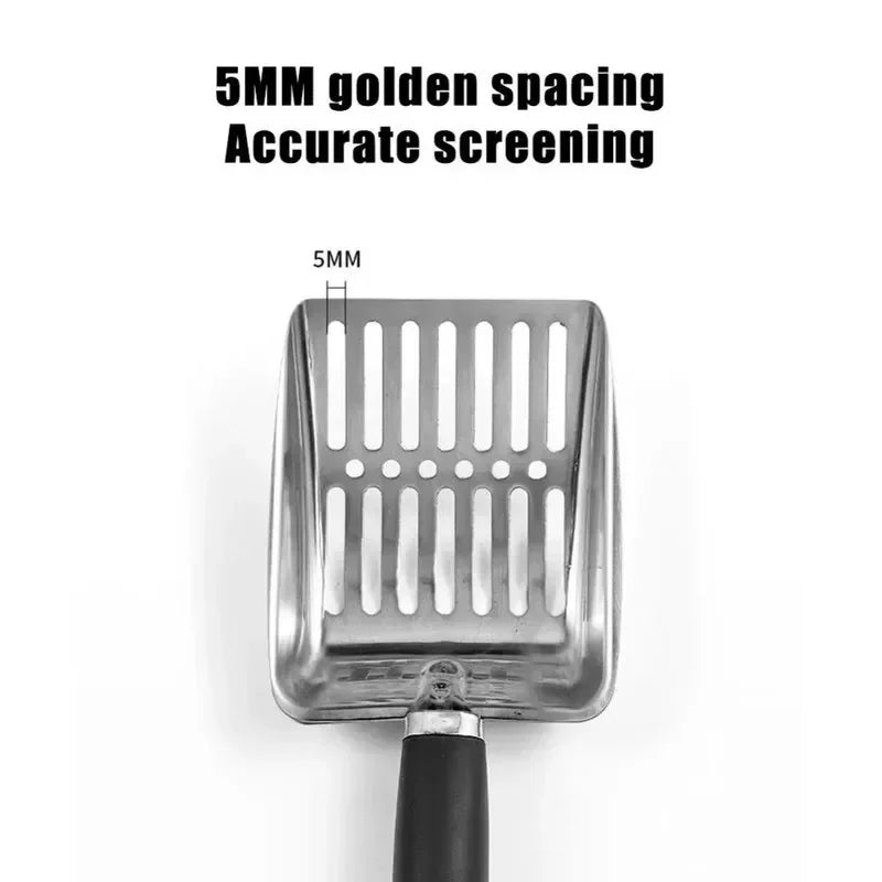Metal Long‑Handle Cat Litter Scoop Pet Waste - MyPetDollar.com