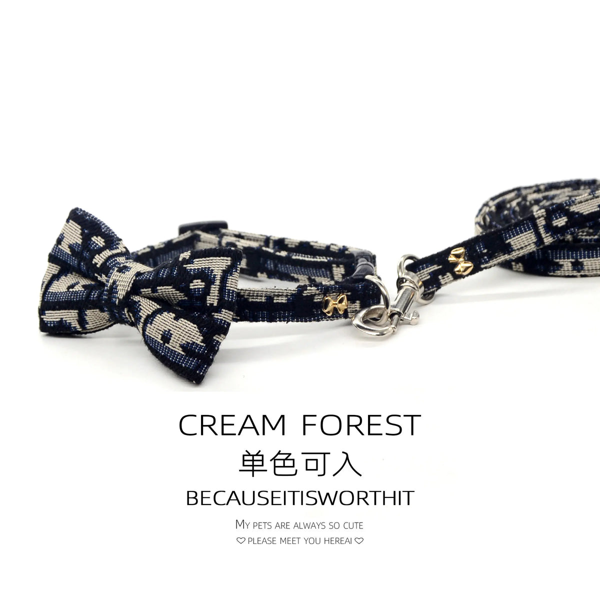 Simple Safety Buckle Bow Cat Collar and - MyPetDollar.com