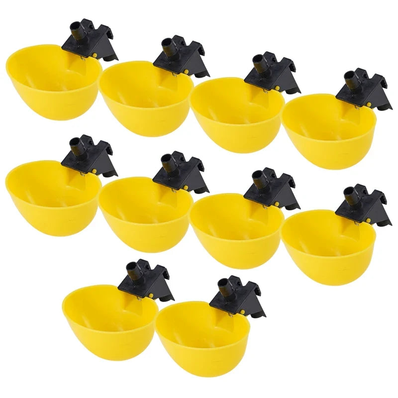 5 10 Automatic Poultry Chicken Water Bird Drinker Dish – 3 Colors