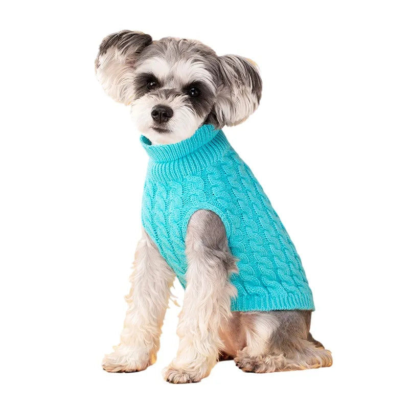 Warm Dog Sweaters for Small Dogs Turtleneck - MyPetDollar.com