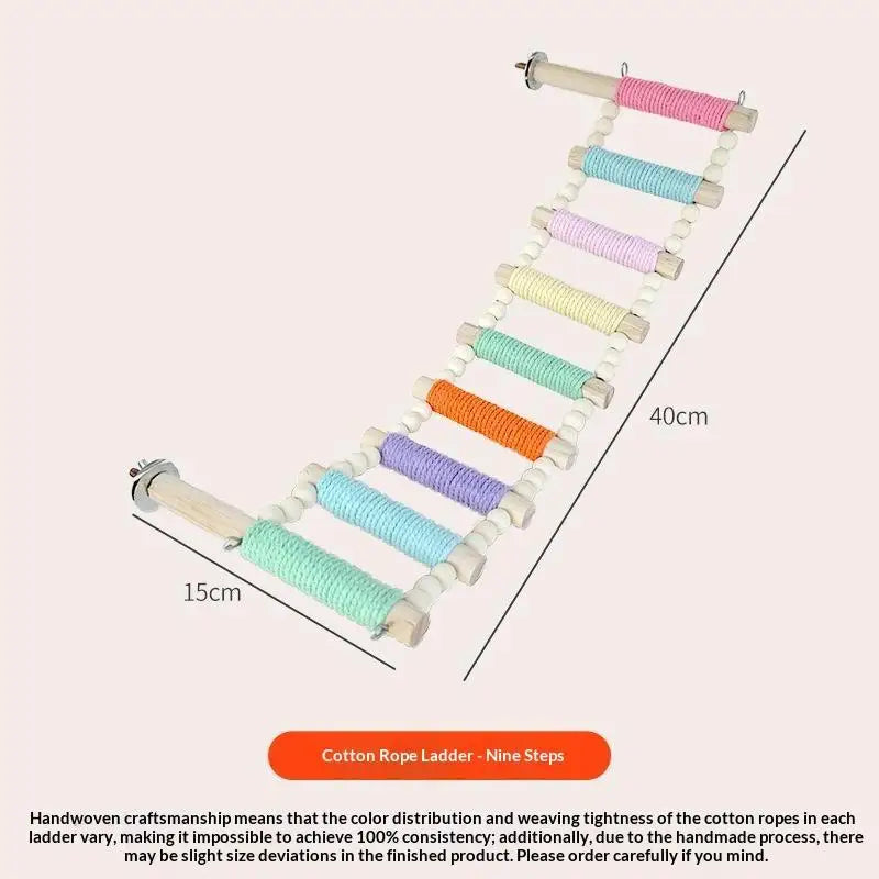 Parrot Climbing Ladder Interactive Rope for Birds