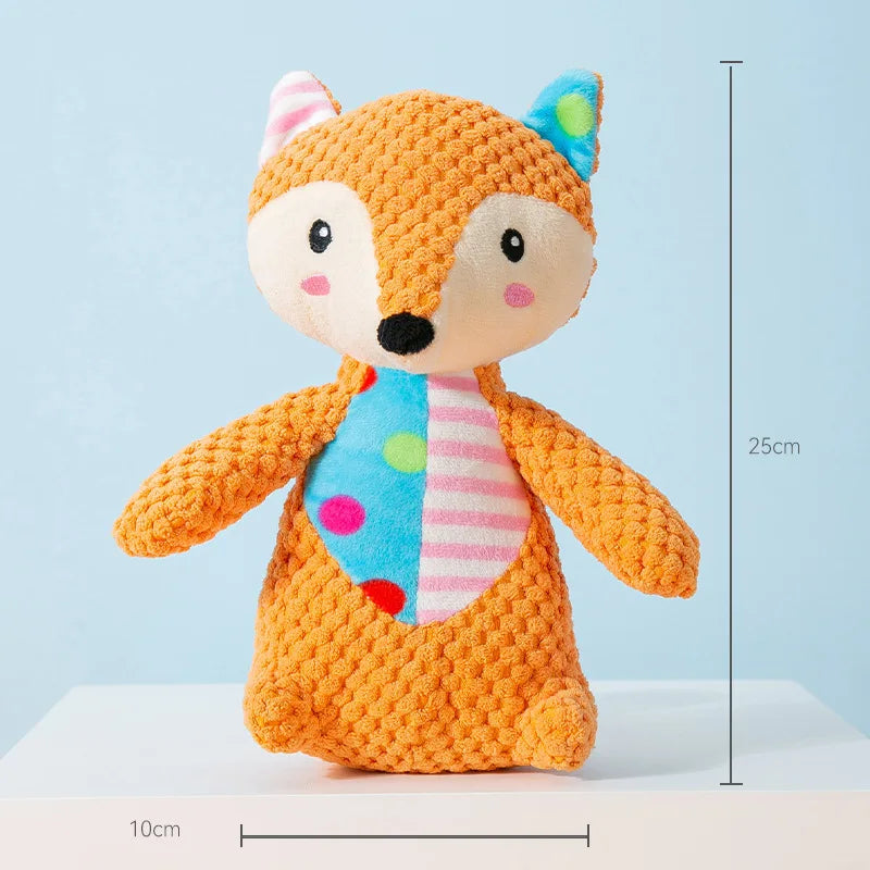 Dog Plush Toy Cute Fox Elephant Bite Resistant Interactive – Dog Toys & Play