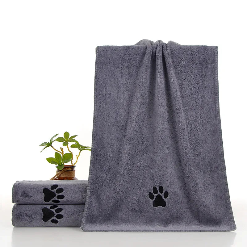 Soft Microfiber Quick-drying Dog Claw Pet Bath Towel – Dog Supplies