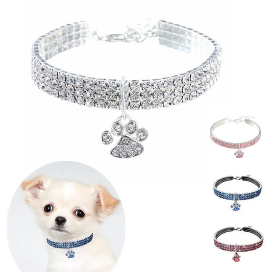 Pet Collar Diamond-studded Mixed-color Cat - MyPetDollar.com