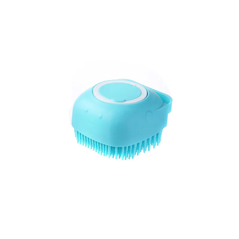 Silicone Pet Bath Grooming Brush Massage Shampoo