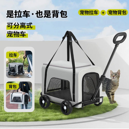 Portable Foldable Pet Hand Cart Lightweight - MyPetDollar.com
