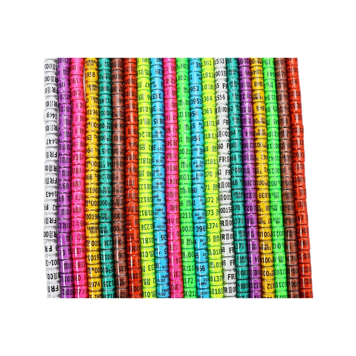 100 Pcs2026 Aluminum Plastic Pigeon Foot - MyPetDollar.com