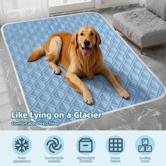 New Summer Dog Cooling Mat Ice Slicky Fiber - MyPetDollar.com