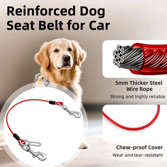 Chew-Proof Pet Car Safety Belt Dog Car - MyPetDollar.com