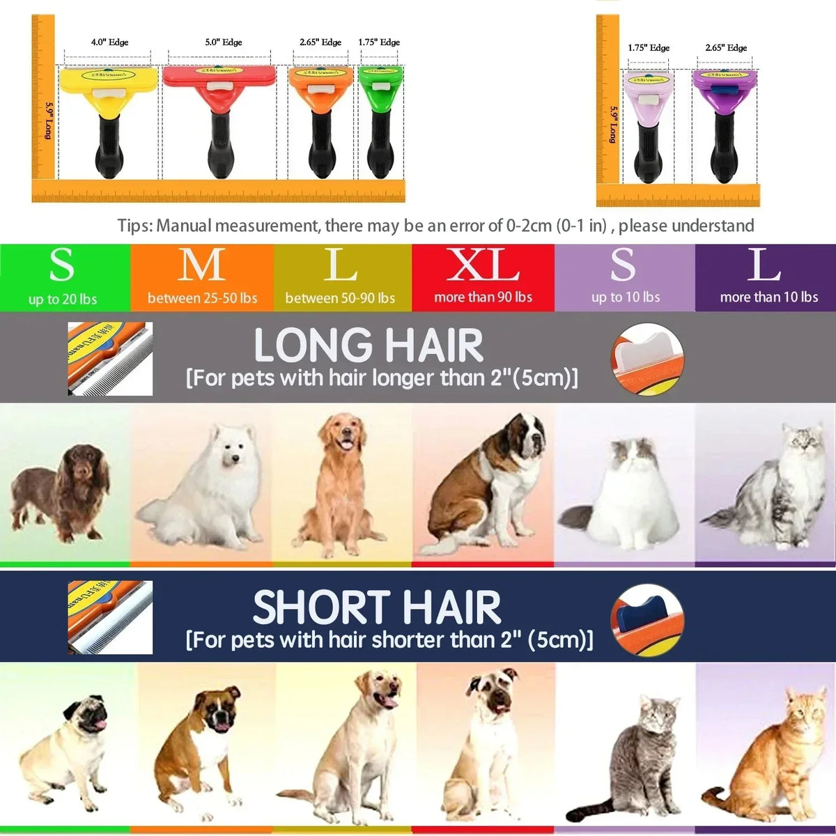 Large Dog Hair Removal Comb Big Dog Brush - MyPetDollar.com