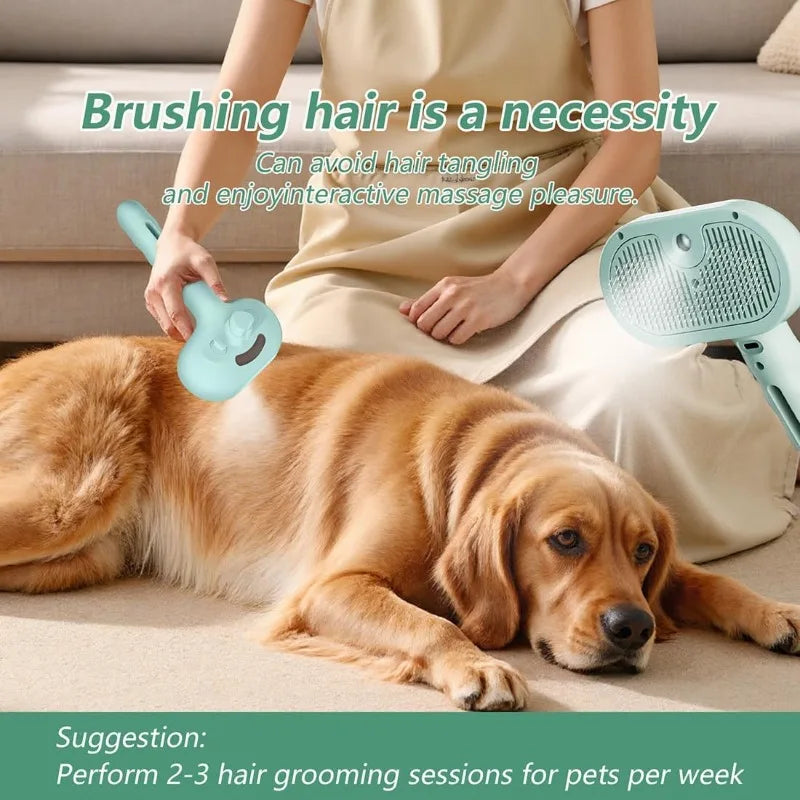 3 in 1 Cat Steam Brush Pet Spray Hair - MyPetDollar.com