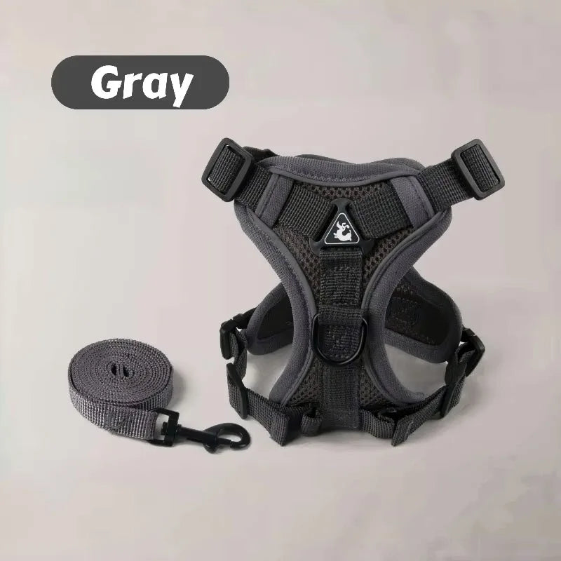 Reflective Dog Harness Leashes Set Puppy - MyPetDollar.com