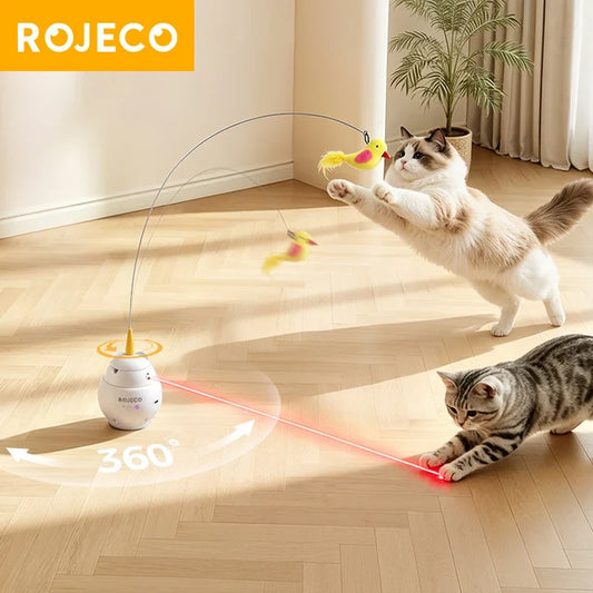 ROJECO 2 in 1 Interactive Laser Cat Toy with - MyPetDollar.com
