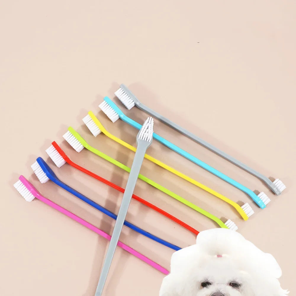 New Double-headed Dog Toothbrush Multi-angle - MyPetDollar.com