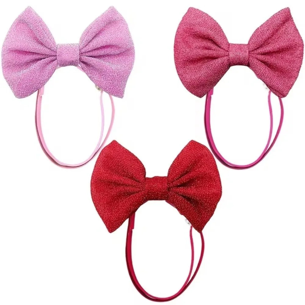 Cloth Dog Hair Bow Headbands Colorful - MyPetDollar.com