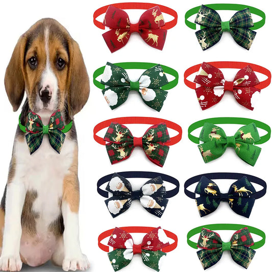 50pcs Christmas Pet Dog Cat Bow Ties - MyPetDollar.com