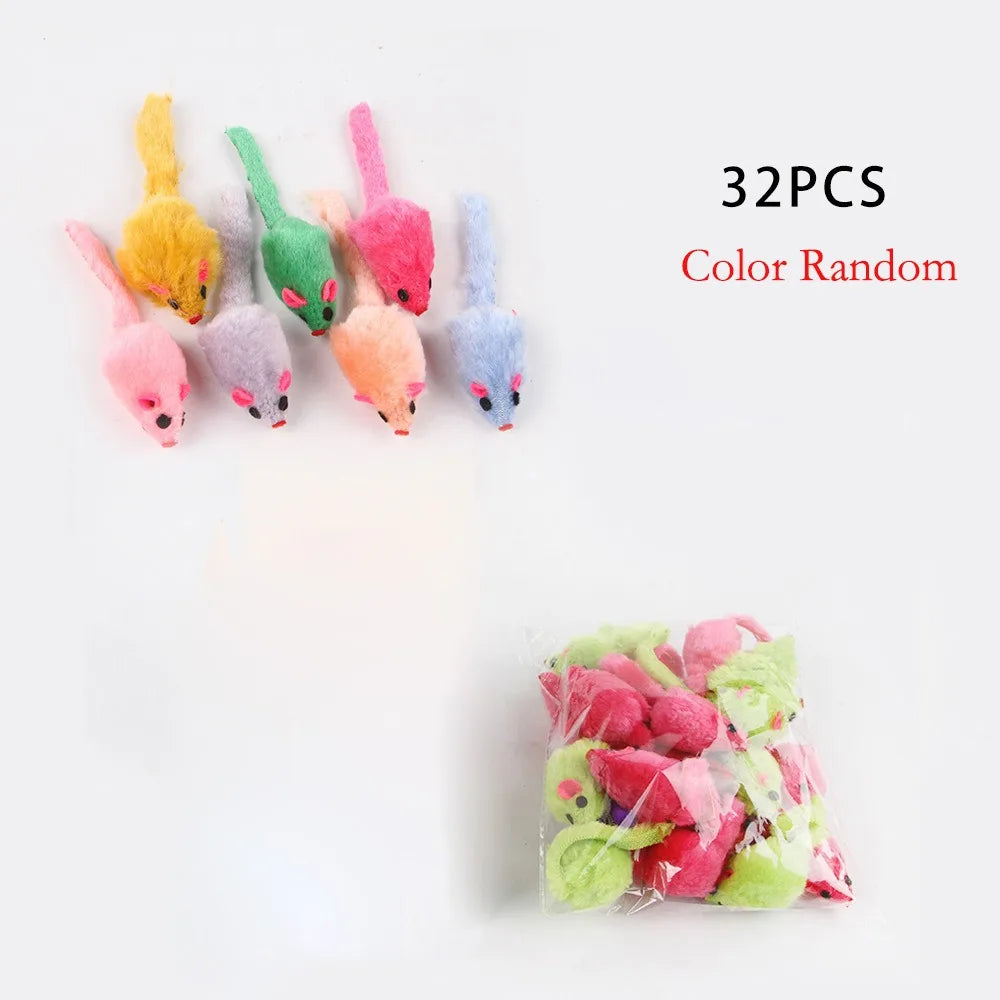 4 16 32 Bite Resistance False Mouse Cat Toys