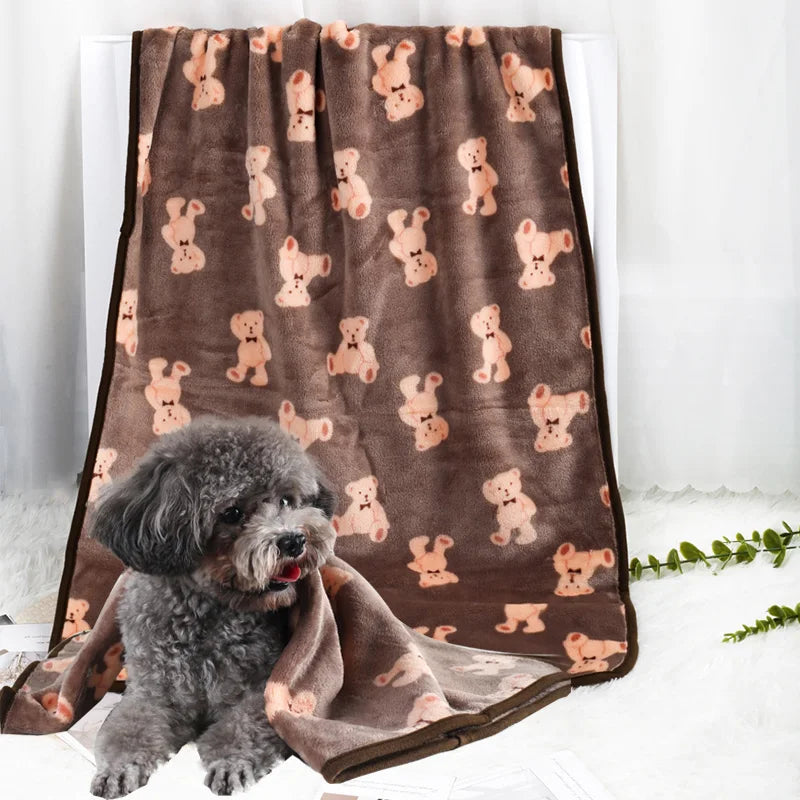 Pet Blanket Ultra-soft Fluffy Printed Mat - MyPetDollar.com