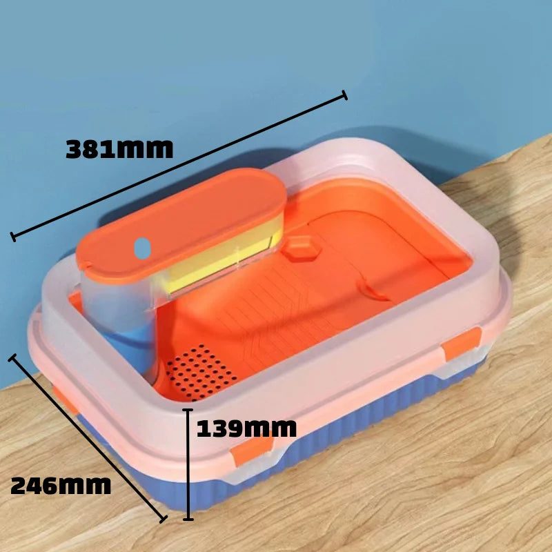 Turtle Tank Container Reptile Detachable - MyPetDollar.com