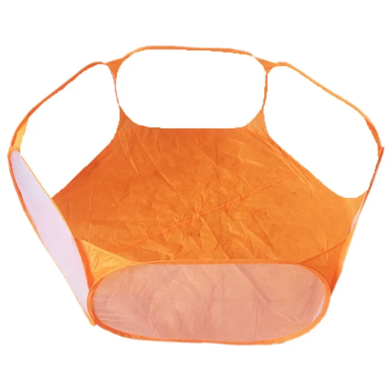 Foldable Open Pet Playpen Portable Transparent Enclosure