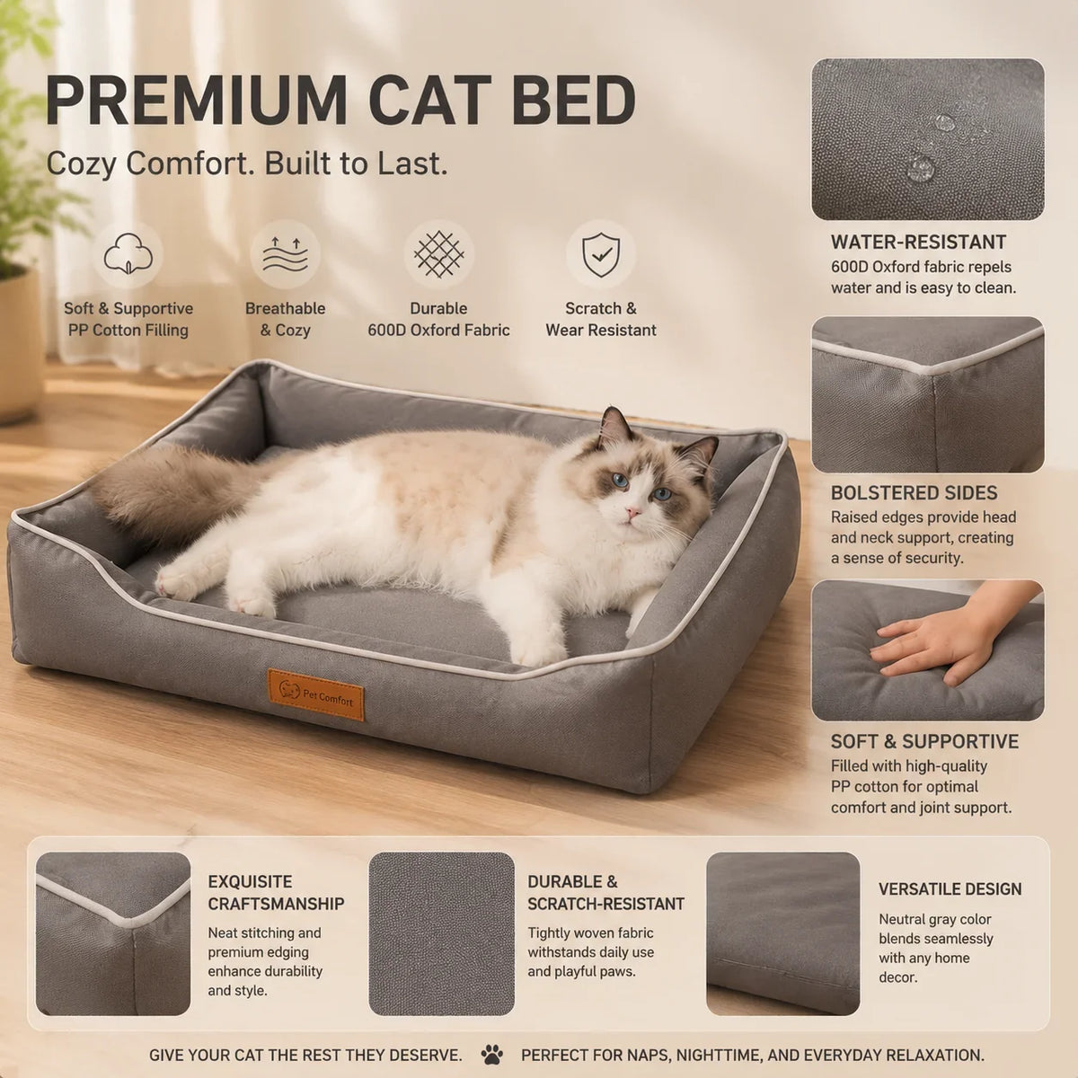 Dog Bed for Large Dog Mattress Four Season - MyPetDollar.com