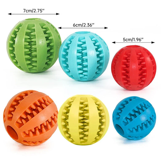 Rubber Tooth Cleaning Snack Ball For Dogs - MyPetDollar.com