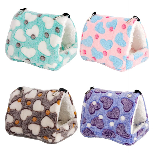 Heart Plush Pet Hamster Nest for Birds House - MyPetDollar.com