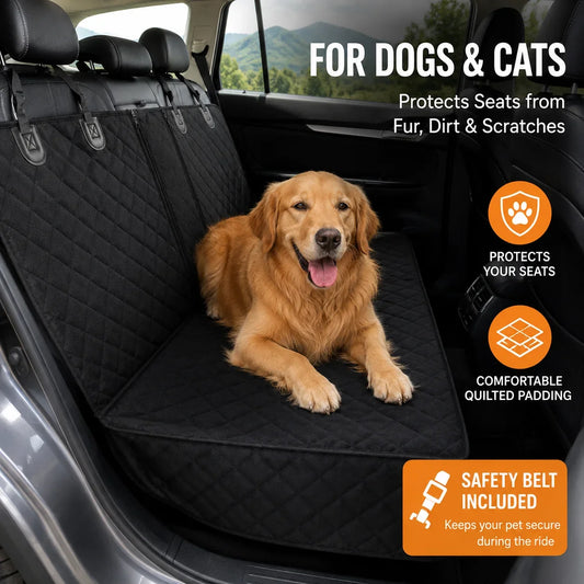 Waterproof Dog Car Seat Cover Rear Bench Pet - MyPetDollar.com