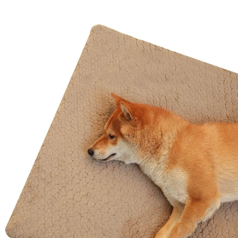 Winter Dog Crate Bed,Plush Faux Fur - MyPetDollar.com