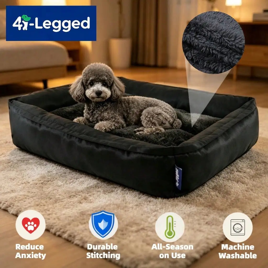 Medium Dog Washable Rectangular Dog Bed, - MyPetDollar.com
