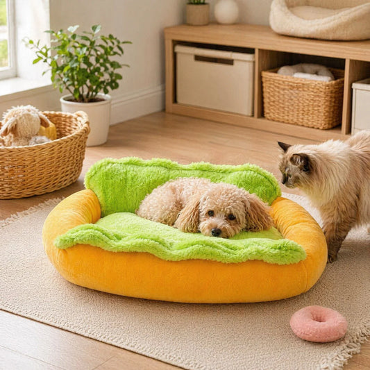 Hot Dog Pet Bed Removable Washable Soft Pet - MyPetDollar.com