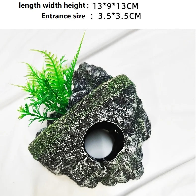 Aquarium Caves Accessories for Fish Axolotl Bubbler Decoration – 2 Colors