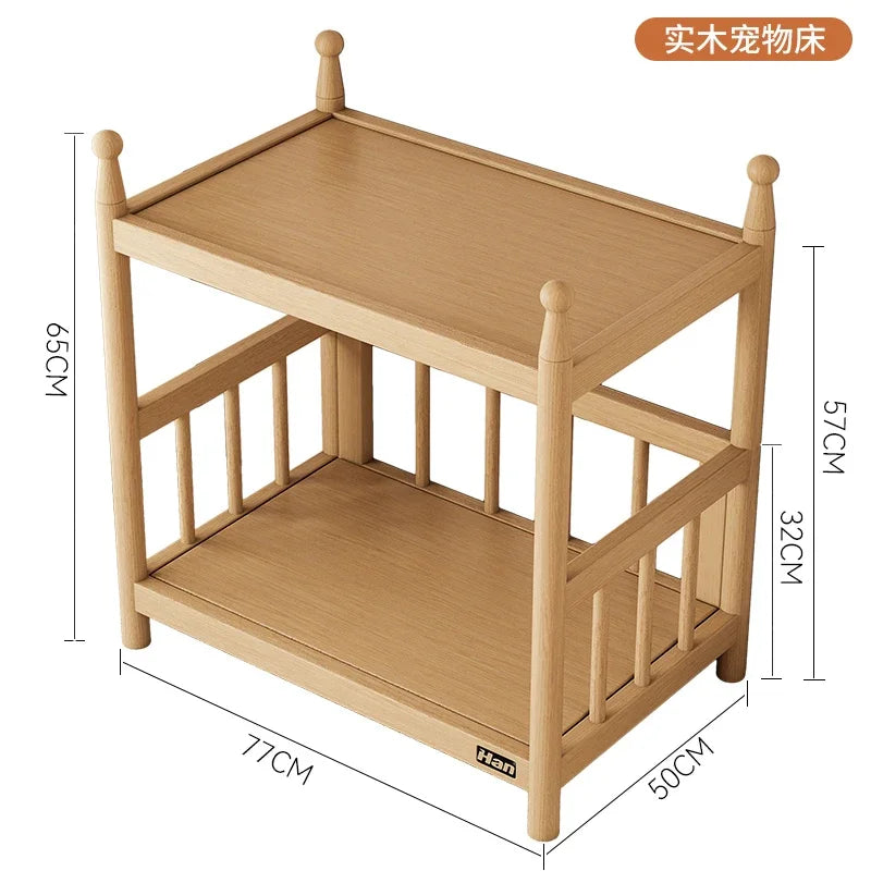 Nordic Wood Dog Kennel Raised Guardrails - MyPetDollar.com