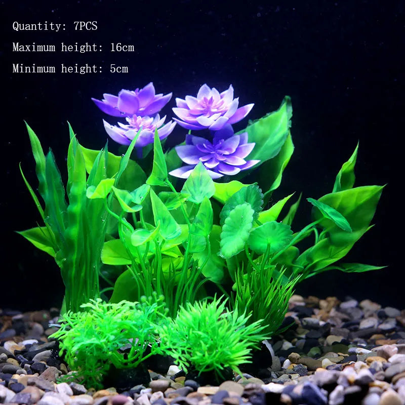 Artificial Water Plant Flower Set Sight of - MyPetDollar.com
