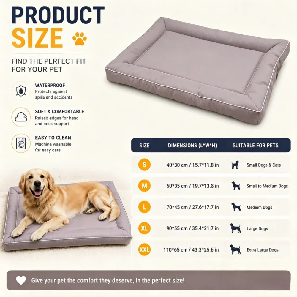 Summer Waterproof Dog Bed All Seasons Oxford - MyPetDollar.com