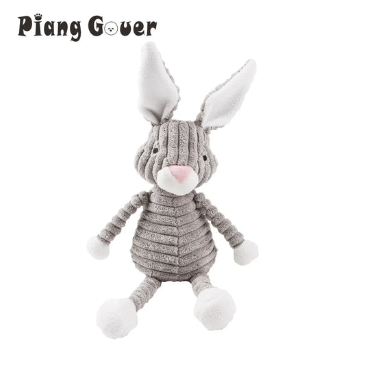 Cute Rabbit Plush Gray Small Dog Toy Puppy - MyPetDollar.com