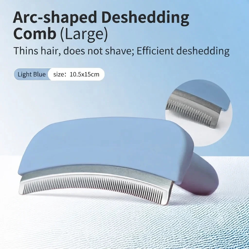 Yy30 Pet Deshedding Brush with Safe Rounded Teeth Non Slip