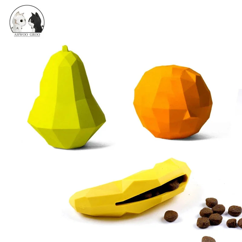 Rubber Dog Ball Chew Dispenser Leakage Food - MyPetDollar.com