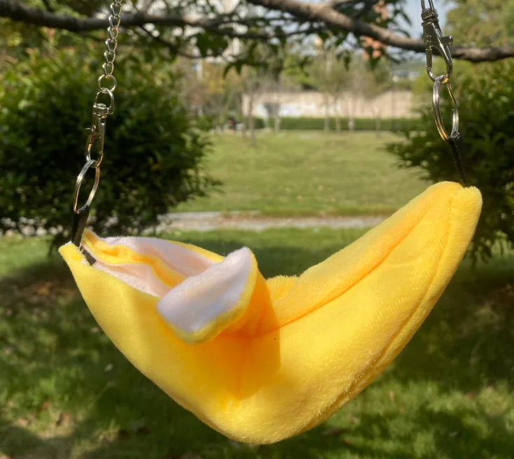 Warm Banana Hamster Bed House Hammock – 2 Colors