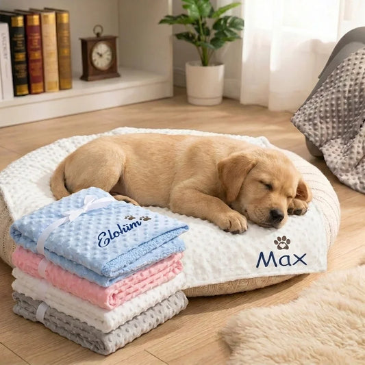 Personalized Dog Blanket Custom Name & - MyPetDollar.com