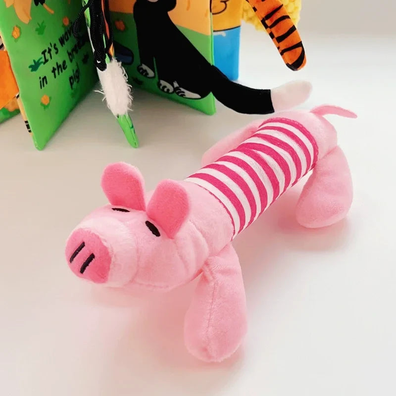 Interactive Eco - Friendly Plush Duck Dog Plaything