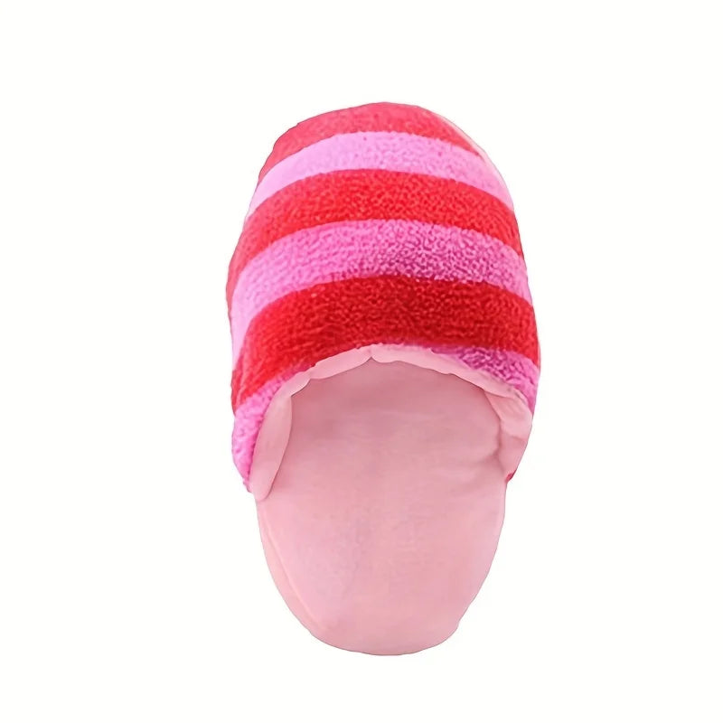 Durable Plush Squeaky Slipper Chew Toy - MyPetDollar.com