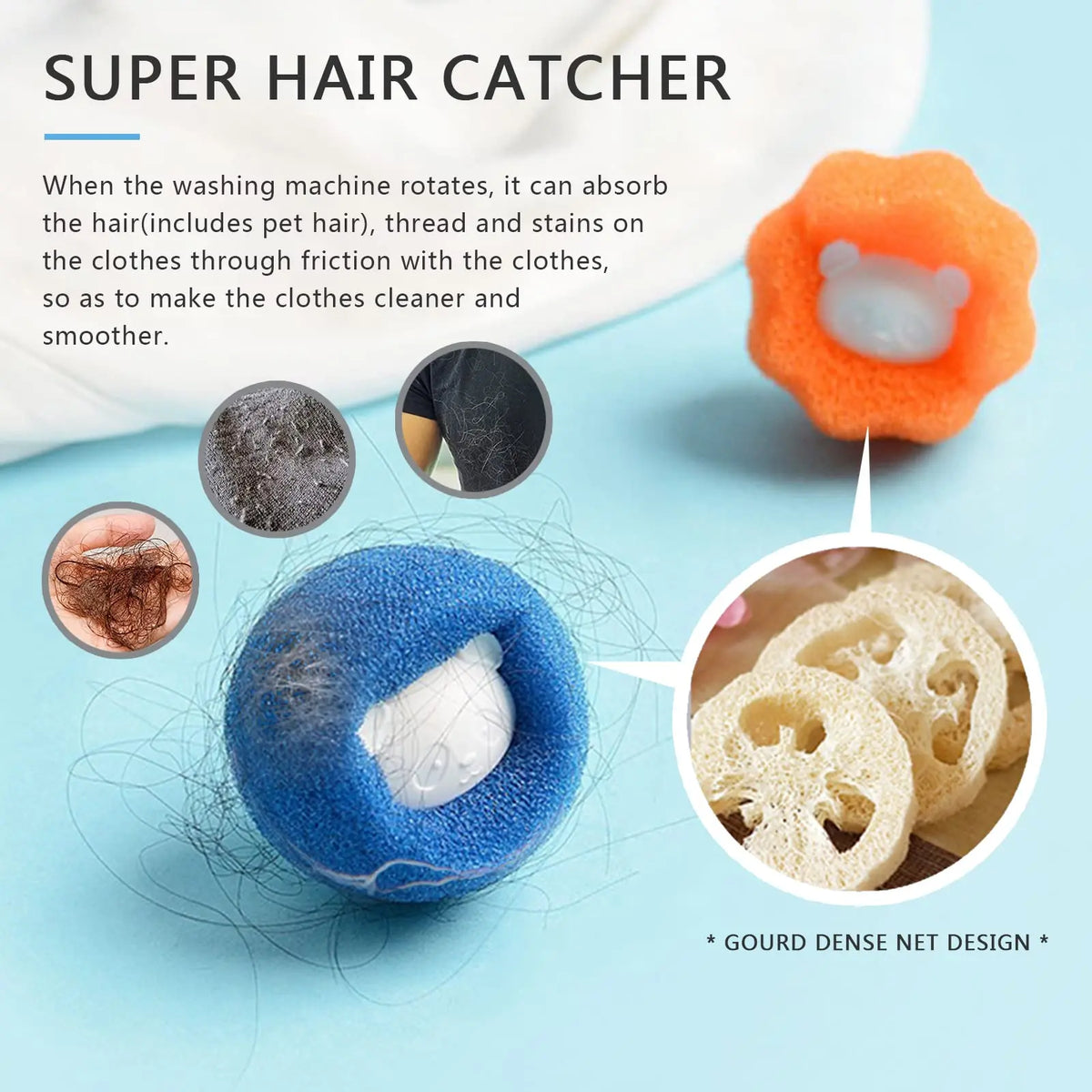 Cute Pet Hair Remover Reusable Ball Laundry - MyPetDollar.com