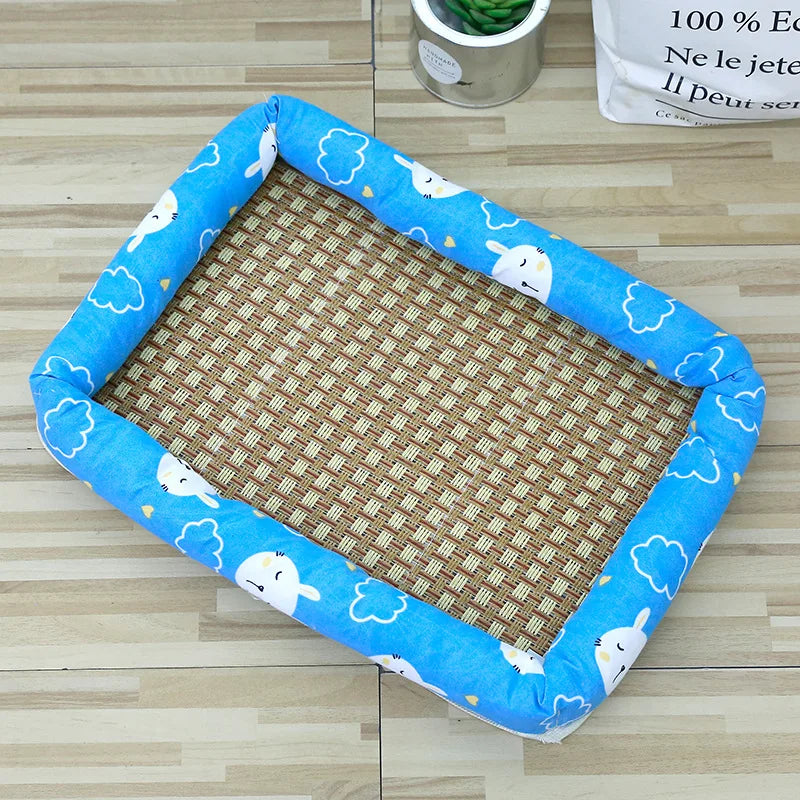 Summer Cooling Ice Nest Rattan Pet Bed Dog - MyPetDollar.com
