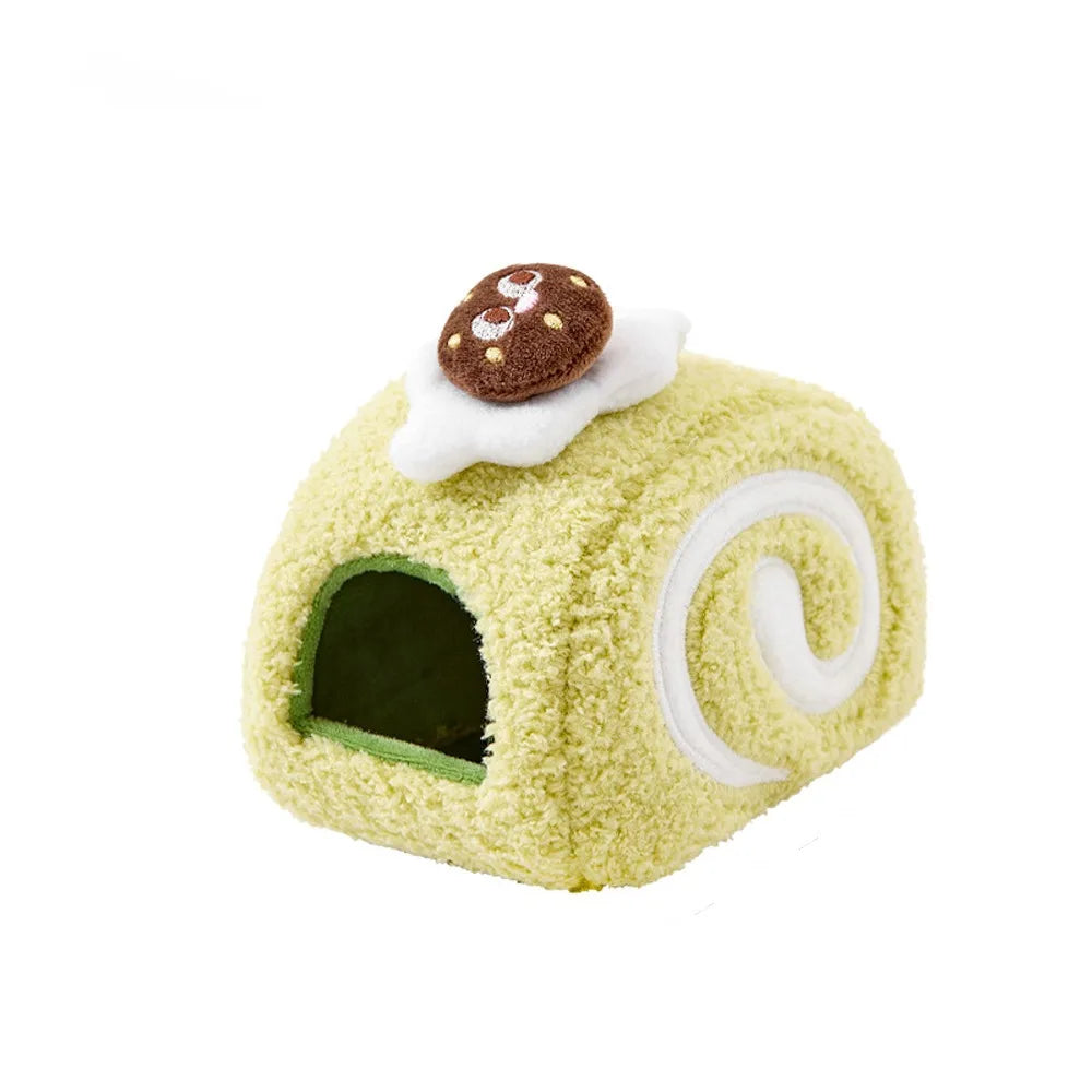 Warm Hamster Cake Nest Swiss Roll Shape Cute - MyPetDollar.com